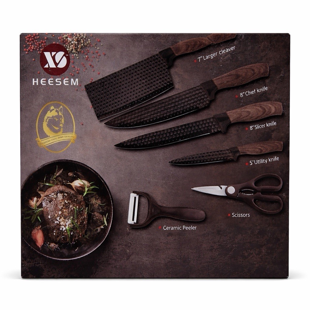 Set Cleaver Chef Slicer Utility Peeler Scissors