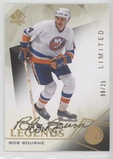 2015-16 SP Authentic Legends Limited Auto 6/25 Bob Bourne #110 Auto 3xv