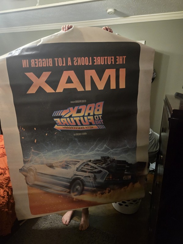 Back to the Future IMAX  Theatrical 40th Anniversary Movie Poster