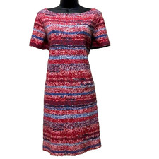 TORY BURCH 100% Pima Cotton T-Shirt Dress M Red White Blue Patriotic America 250