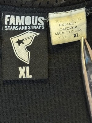 Famous Stars And Straps Men's XL Black Ben Franklin Full Zip