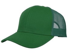 Gelante Mesh Trucker Baseball Cap Snapback Hat Structured Front Panel Dark Green