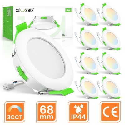 LED Panel Einbaustrahler Einbauleuchte Deckenleuchte Flach Rund Einbau Spot 230V