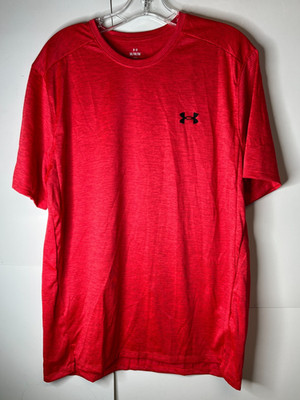 Under Armour Men's Medium Red Tech Vent Shirt Loose Fit Short Sleeve 1376791 NWT