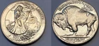 1930 HOBO NICKEL TOKEN GRIM REAPER GRAVE YARD COLLECTION BUFFALO ART GIFT FREE