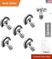 Durable 5 Pack Stainless Steel D-Ring Tripod Screws - Ideal for Quick Release