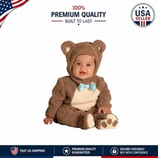 Oatmeal Bear Costume with Non-Skid Soles for Babies, Perfect for Halloween Fun