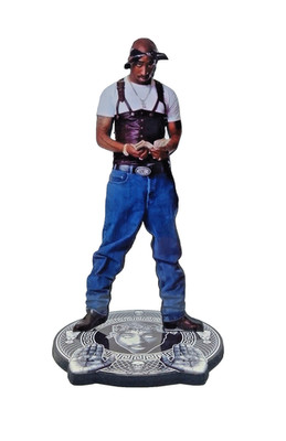 TUPAC SHAKUR 8'' DISPLAY STANDEE 2Pac Figure Statue Cutout Doll Toy Rap Rapper cd