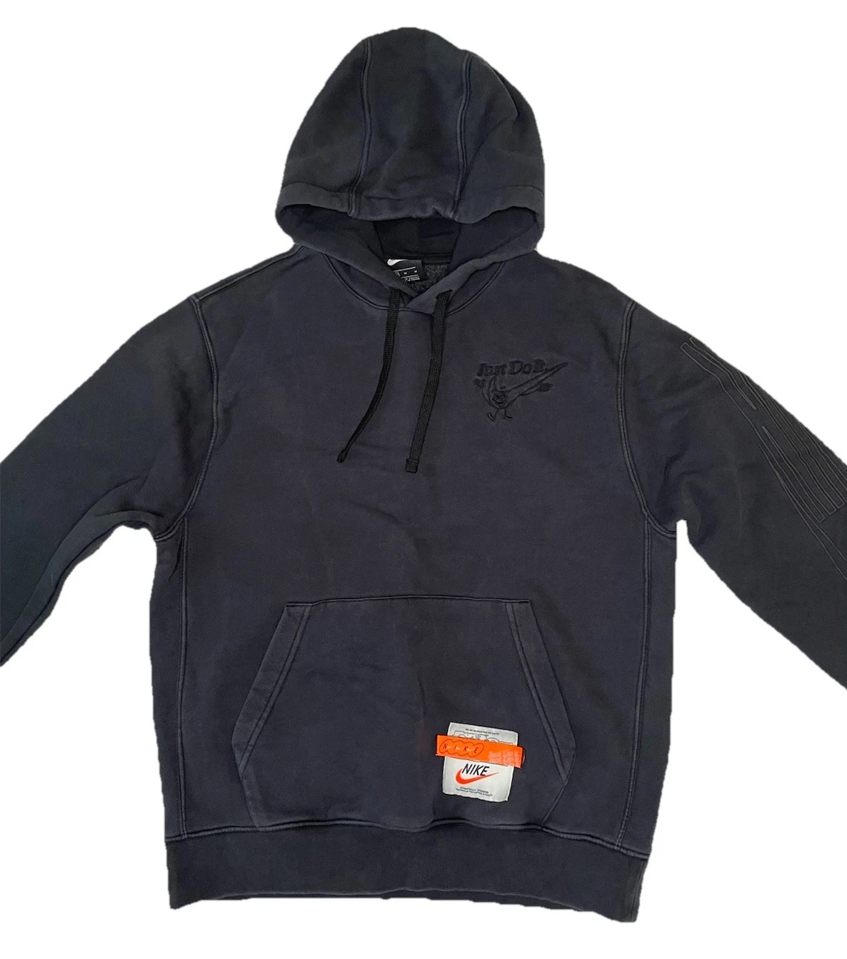 Nike Fleece Men's Pullover Hoodie - Gray Size M