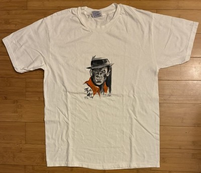 Vintage 90s Frank Sinatra Thats Life T Shirt Portrait Art Graphic Size Men s M