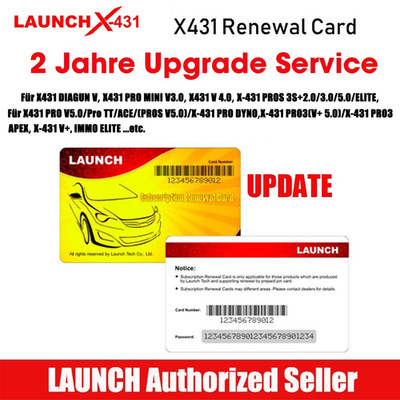 2 Jahre Software Update Service für X431 PRO3S+ PRO Elite  PRO 5 PRO V PRO TT