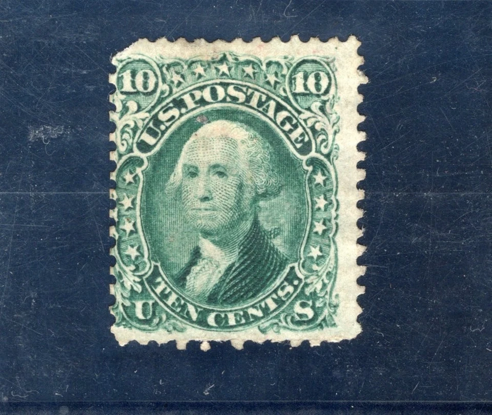 US #68 MH with APS certificate CV $950 - Image 2 of 3