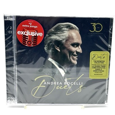 Andrea Bocelli   Duets 2CD 30th Anniversary Target Exclusive +2 Songs Sealed