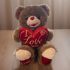 Sweetheart Plush Teddy Bear 2020 Dan Dee Collectors Choice Large Brown Bear Toy