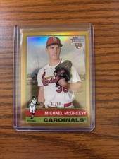 2025 Topps Heritage High Number Michael McGreevy Gold Chrome Refractor /50