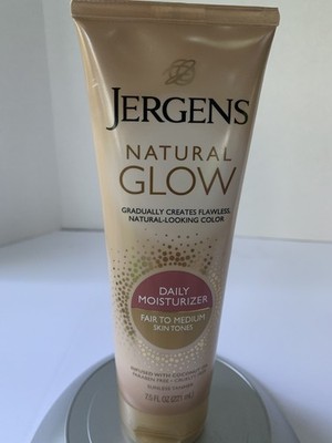   Jergens Natural Glow Daily Moisturizer Sunless Tanner Fair to Medium 7.5 oz 