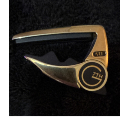 G7th ART Guitar Capo for Guitar, Gold & Black, Metal Construction