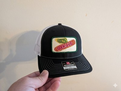 Dekalb Seed Vintage Patch New Richardson 112 Black White Trucker Hat Retro