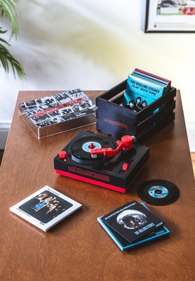 Crosley Rolling Stones RSD3 Turntable with Crate and Six 3-Inch