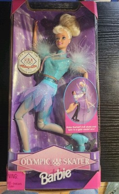 Vintage 1998 Olympic USA Skater Barbie Doll Mattel #18501 NIB MIB Figure Skating