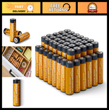 48-Pack AA Alkaline Batteries - High-Performance, 1.5V, 10-Year Shelf Life