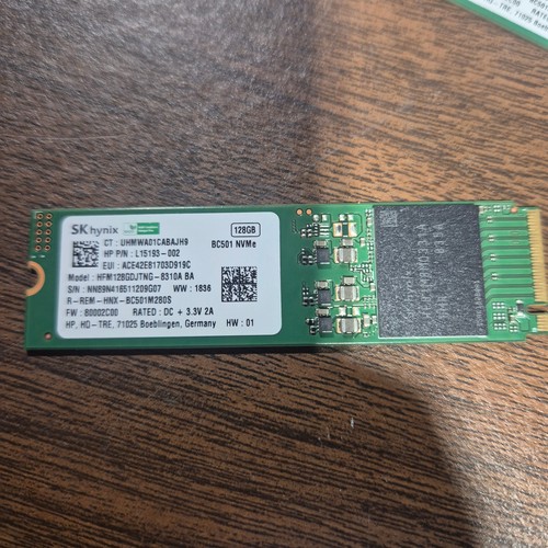 HP L15193-002 HFM128GDJTNG-8310A - 128GB SSD Drive M.2 2280 S3 PCIe Gen3 BC501