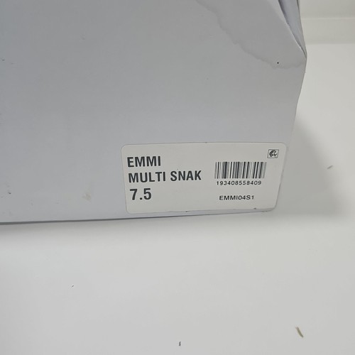 Steve Madden Emmi Schnürschuhe Plateau Damengröße 7,5 Schlangenleder blau gold - Bild 16 von 17