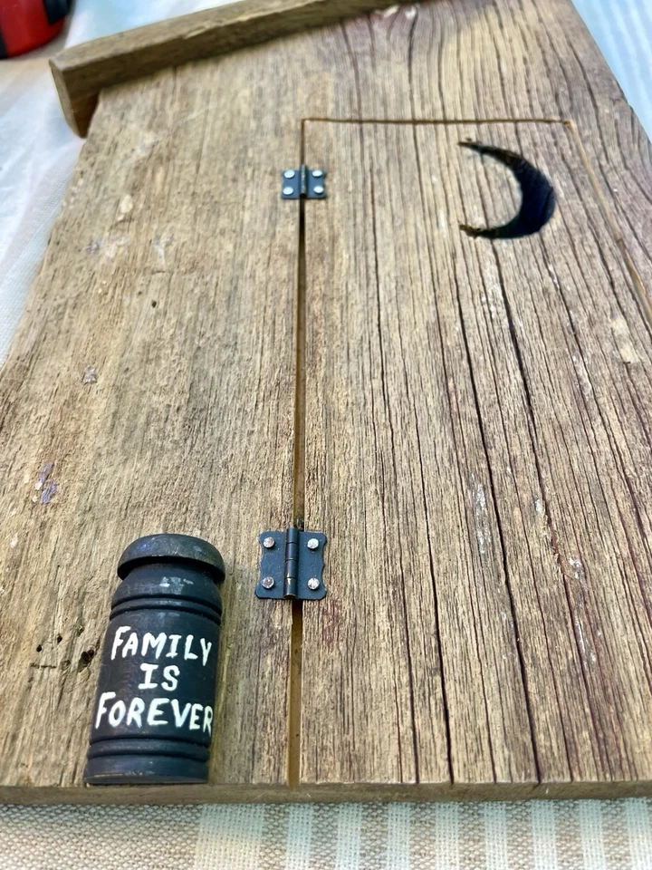 "Decoración de pared de puerta de casa de campo hecha a mano vintage 18"" X 8,5"" madera de granero recuperada" Foto 3 de 4