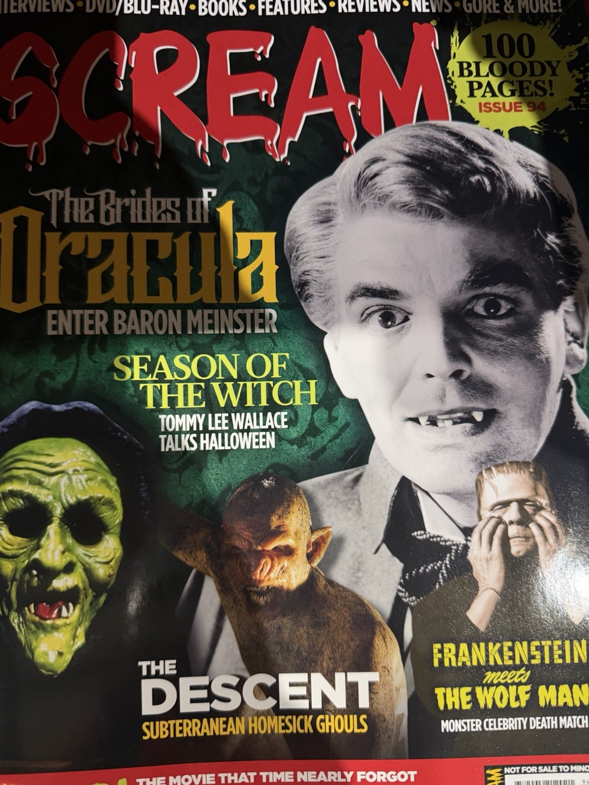 Scream magazine Jan/Feb 2026 The Brides of Dracula, season of the Witch, Descent