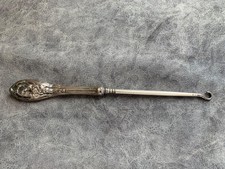 Antique sterling shoe hook or button hook stamped sterling B9205 31.4 grams