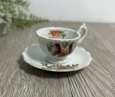 Vintage Miniature Tea Cup & Saucer For Doll Play Set Tea Time Tea Party