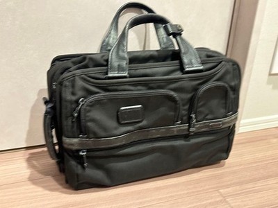 Tumi Alpha 2 Business Bag Nylon Black 3 External Pockets