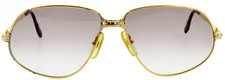 Vintage 1988 CARTIER Panthere 56mm Gold Sunglasses Eyeglasses France