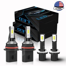 For Dodge RAM 1500 2500 3500 PICKUP1994-1998 4x LED Headlight +Fog Light Bulbs