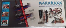 Brand New Wall Mounted Bike Rack Storage & Workstation for  2 Bikes     MAXXRAXX