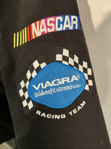 Giacca Ford Vintage Mark Martin #6 Nascar Uomo Taglia Large Roush Racing Viagra - Foto 8 di 16