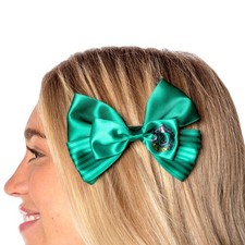 Harry Potter Hogwarts School Slytherin House Crest Hair Bow