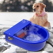 Automatic Heated Dog Water Bowl 4L Large Capacity Livestock Waterer Outdoor