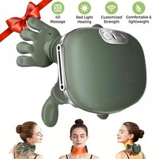 4D Neck Massager with Heat for Pain Relief deep Tissue Relieves Muscle Pain