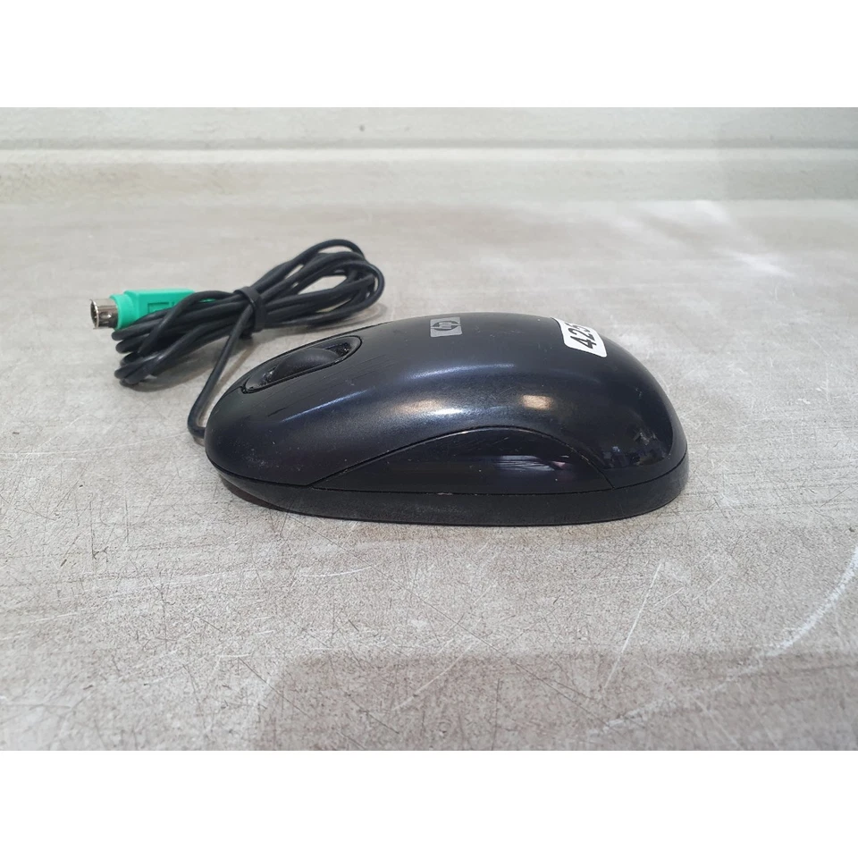 HP 5188-6230 Optical Mouse Black Wired 2 Buttons Scroll Wheel PS/2 for Desktop - Image 3 of 4