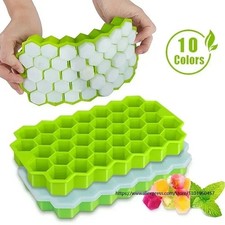 37-Grid Silicone Ice Cube Tray &ndash; Food Grade Honeycomb Ice Maker with Easy Releas