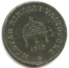 Hungary 20 filler Karl IV 1916 n°E1297