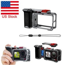 For DJI Action 3 4 5 Pro Camera Metal Case Frame Cover w/ Hand Grip Accessory US