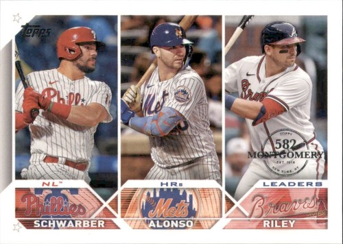 2023 Topps #178 Austin Riley / Kyle Schwarber / Pete Alonso LL NL HR |