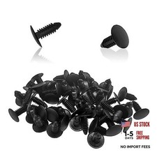 50Pcs Auto Car Fender  Bumper Shield Fastener Retainer Clips Fits 8mm Hole