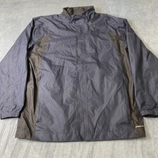 Nike Golf Storm-Fit Windbreaker Jacket Mens XL Navy Black Mock Neck Full Zip