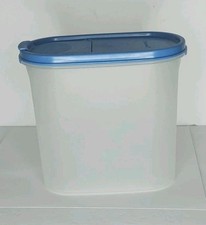 Tupperware Modular Mate Oval 1613-2 1613 With Blue Lid 1.7 liters
