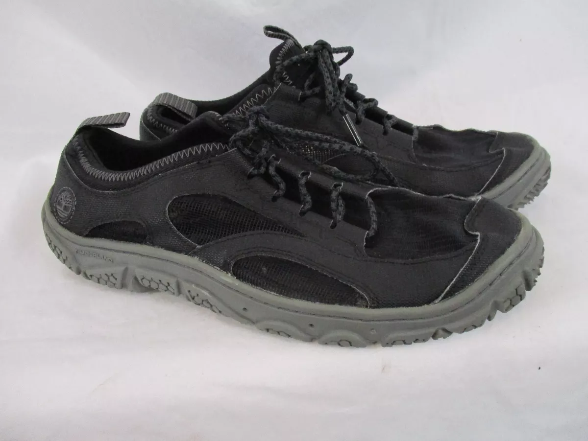 Timberland Wake Mens Water Shoes Black Sz 8M Lace Up Mesh Summer