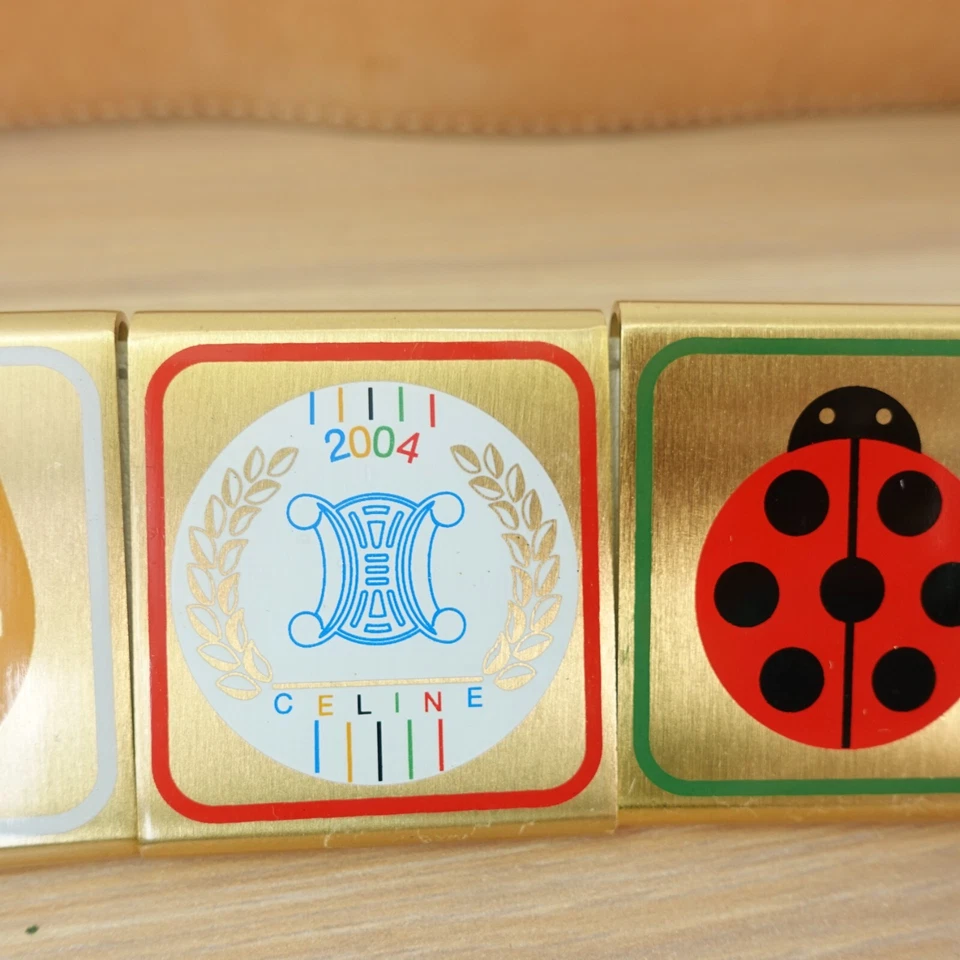 Cinturón CELINE 80 32 Pequeño Western Ecuestre Rugby Hebilla Dorada Logo RARO 2004 Y2K Foto 3 de 4