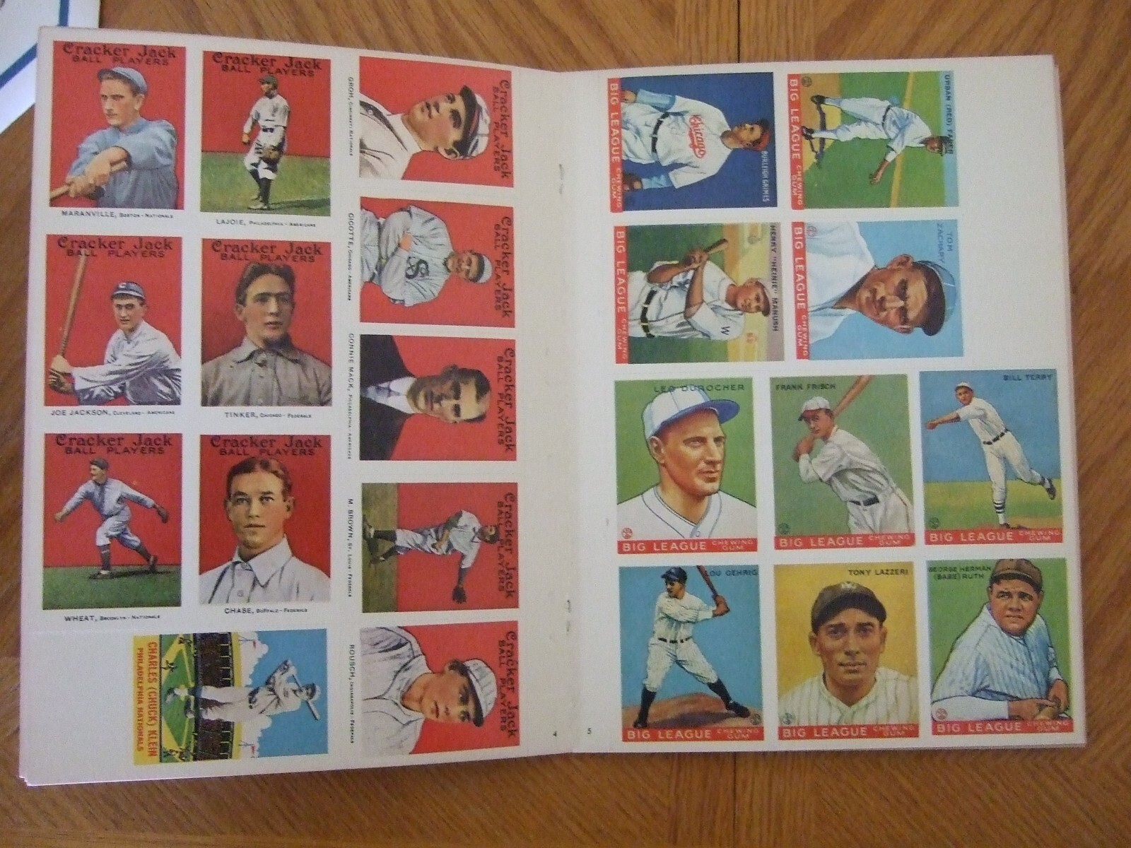 1977 Classic Baseball Cards Dover Reprint Book 98 Cards Ruth